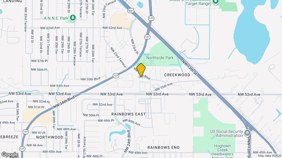 Creekwood Apartments Map and Location Details
