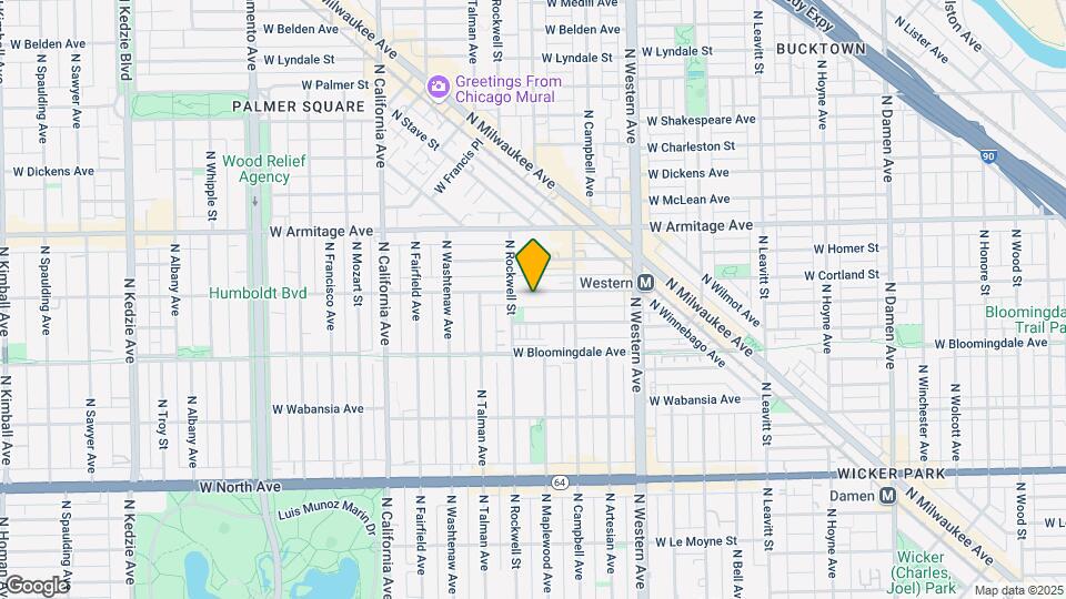 2541 W Cortland St Map and Location Details