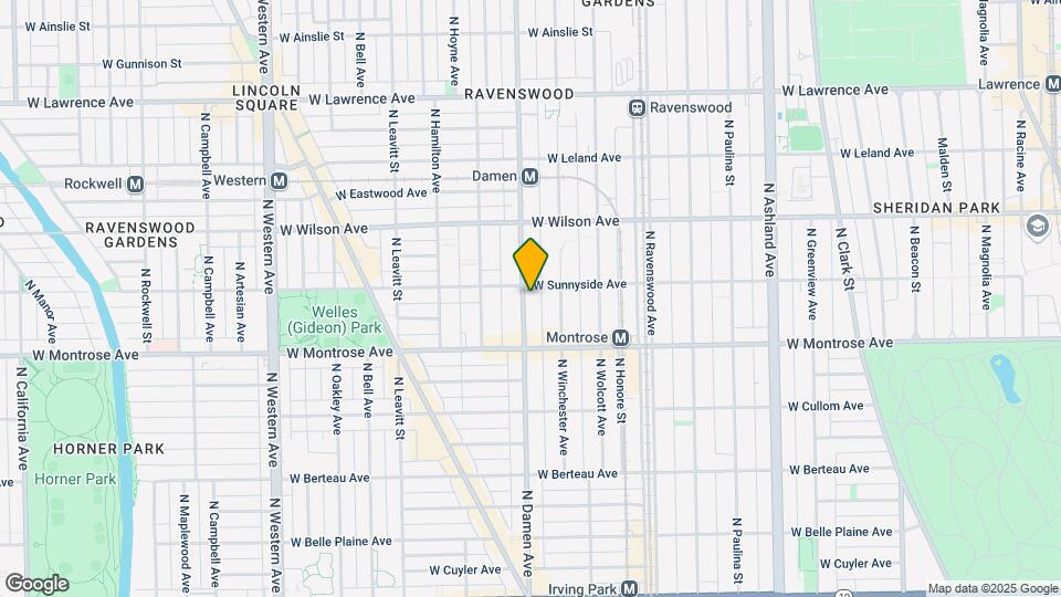 4449 N Damen Ave Map and Location Details