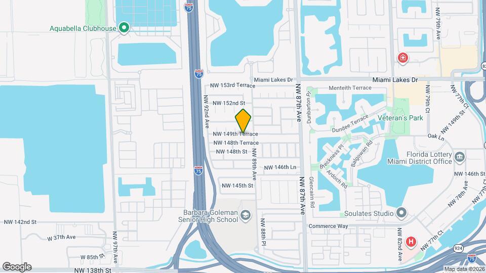 8932 NW 149th Terrace Map and Location Details