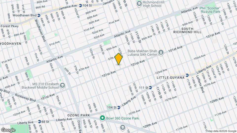 97-46 106th St Mapa y Detalles de la Ubicación