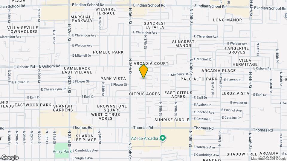 3202 N 37th St Map and Location Details