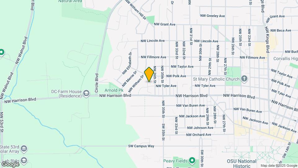 3613 NW Tyler Pl Map and Location Details