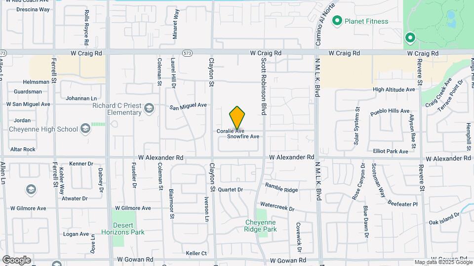 1848 Snowfire Ave Map and Location Details