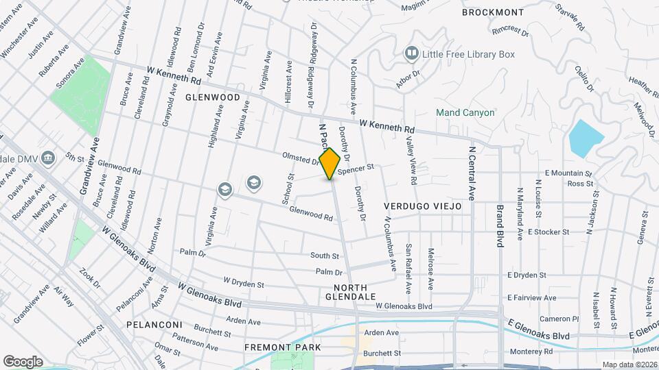 1345 N Pacific Ave Map and Location Details