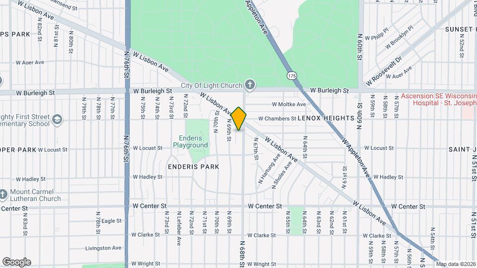 2961 N 68th St Map and Location Details