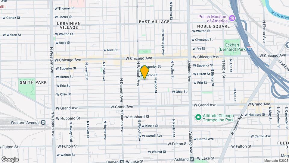 1838 W Erie St Map and Location Details