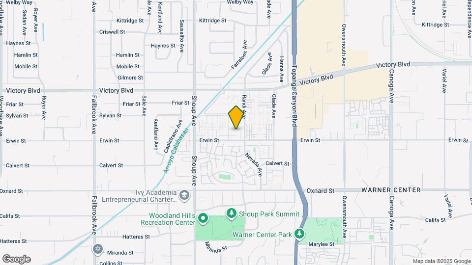 22219 Erwin St Map and Location Details