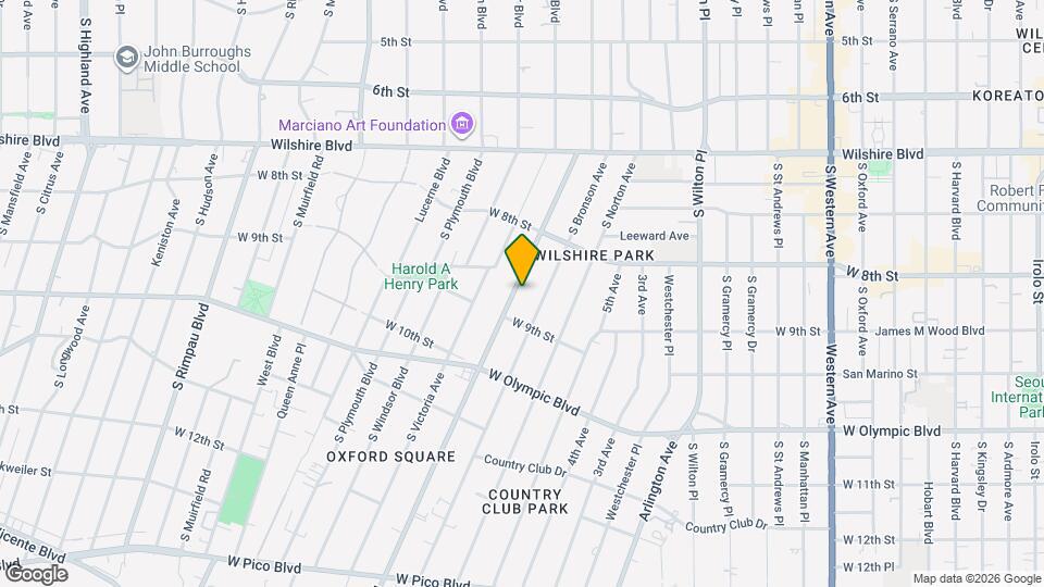 870 S Crenshaw Blvd Map and Location Details