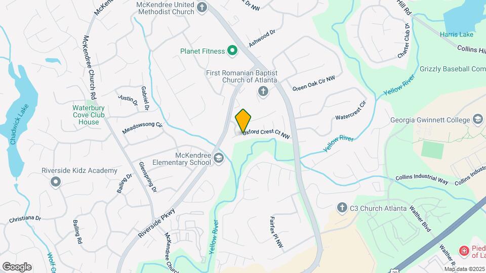 660 Oxford Crest Ct NW Map and Location Details