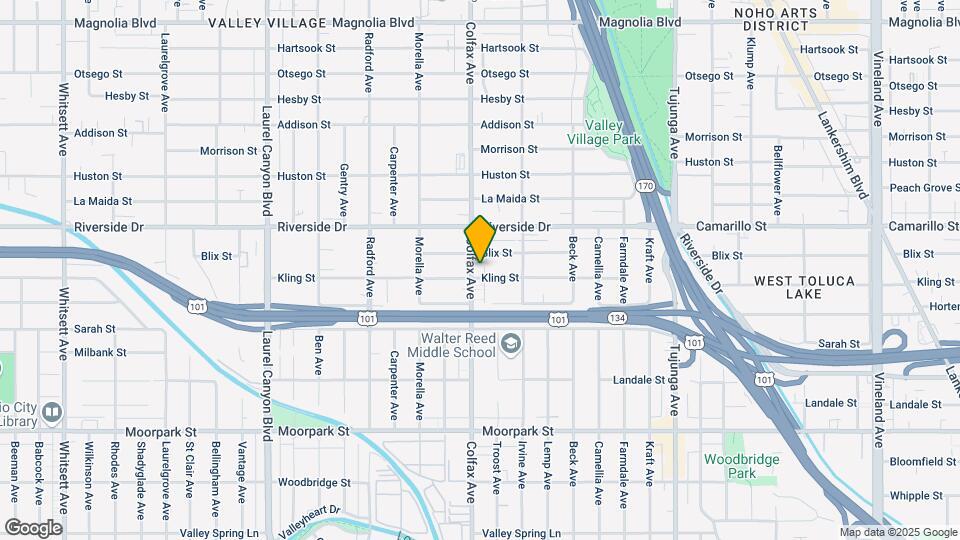 4710 Colfax Ave Map and Location Details