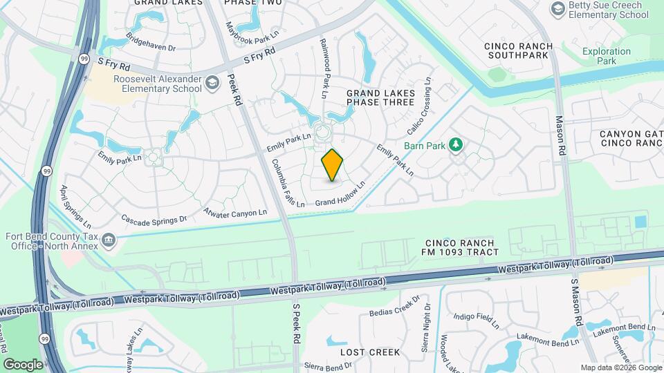 21626 Shallow Glen Ln Map and Location Details