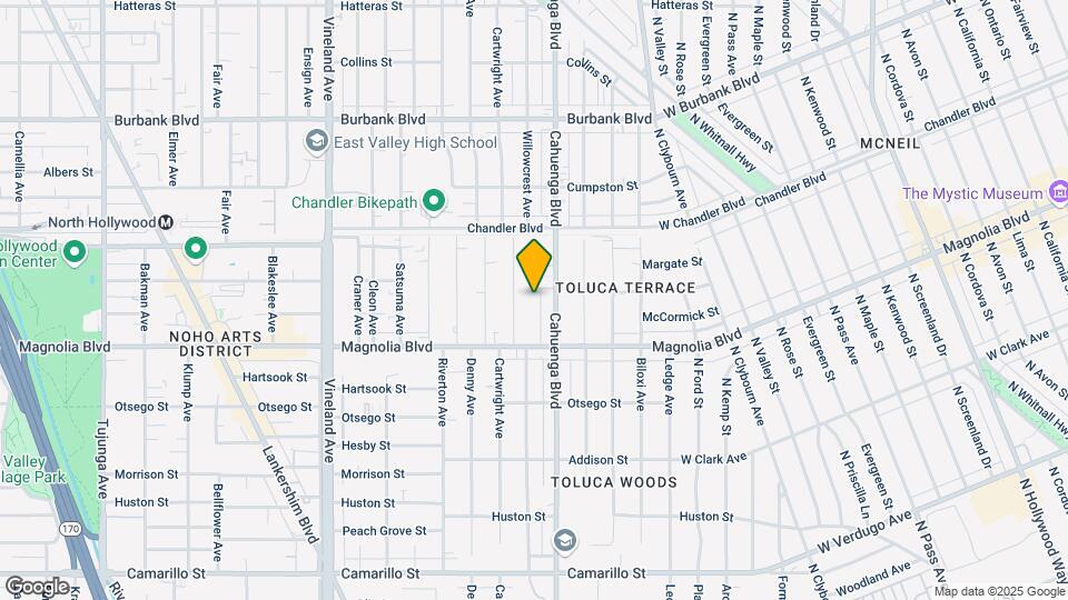 5251 Willowcrest Ave Map and Location Details