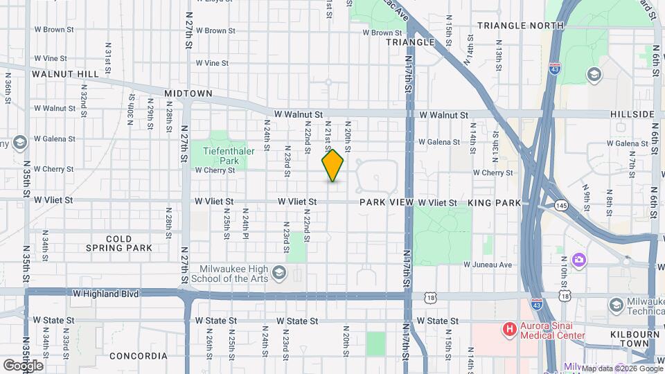 1430 N 21st St Map and Location Details
