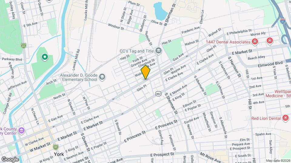 684 E Philadelphia St Map and Location Details