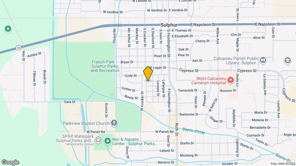 1108 S Crocker St Mapa y Detalles de la Ubicación