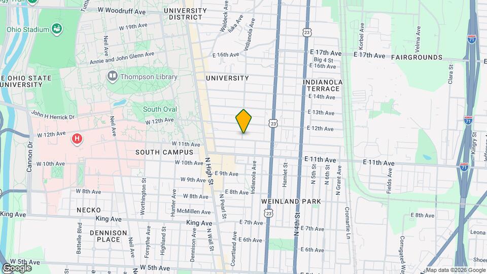 1630 Indianola Ave Map and Location Details