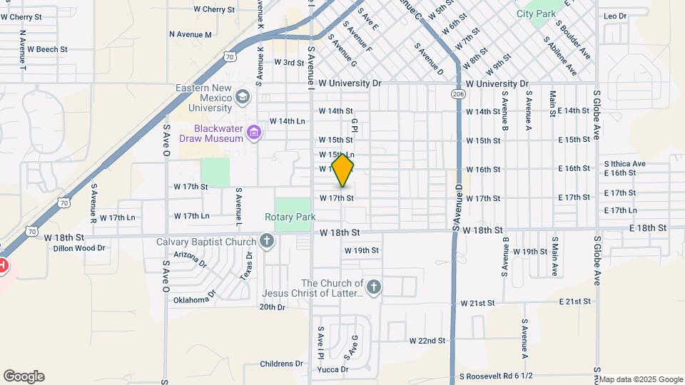 808 W 17th St Map and Location Details