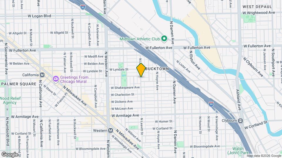 2211 N Leavitt St Map and Location Details