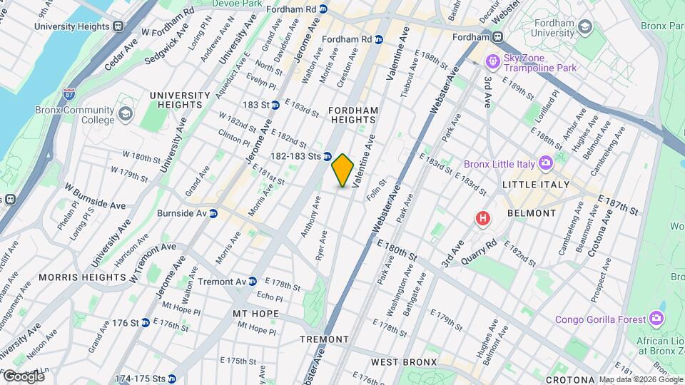 253 E 181st St, Unit 1 Map and Location Details