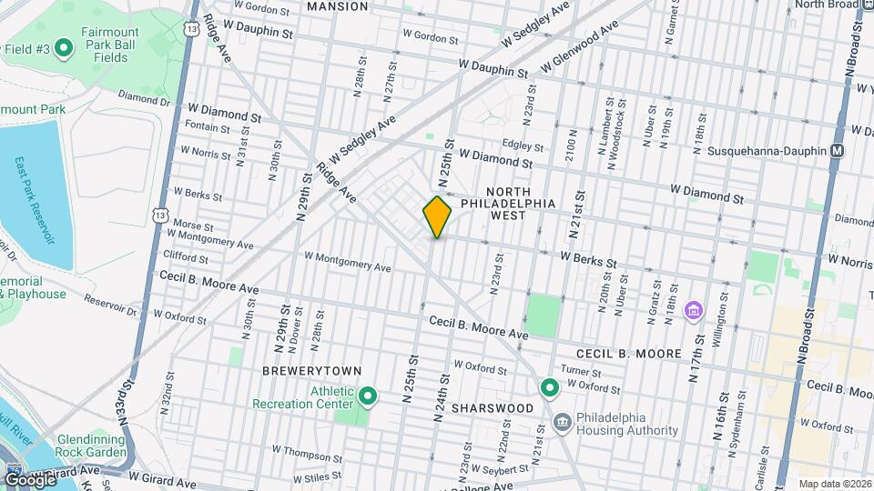 1849 N 25th St Map and Location Details