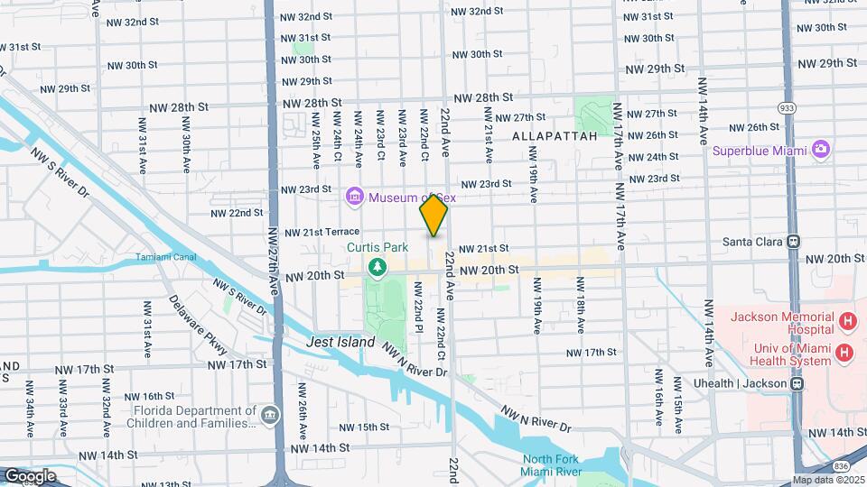 2097 NW 22nd Ct Mapa y Detalles de la Ubicación