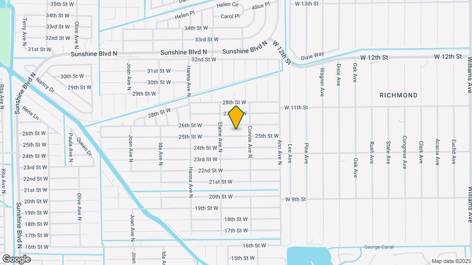 2608 25th St W Map and Location Details