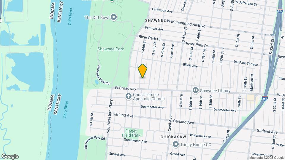 685 S 44th St Map and Location Details