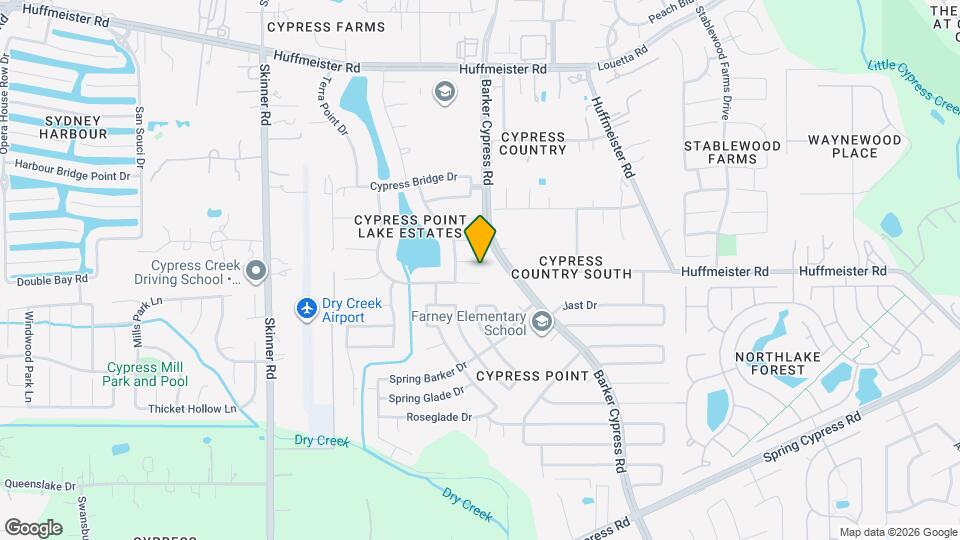 16511 Cypress Brook Ct Map and Location Details