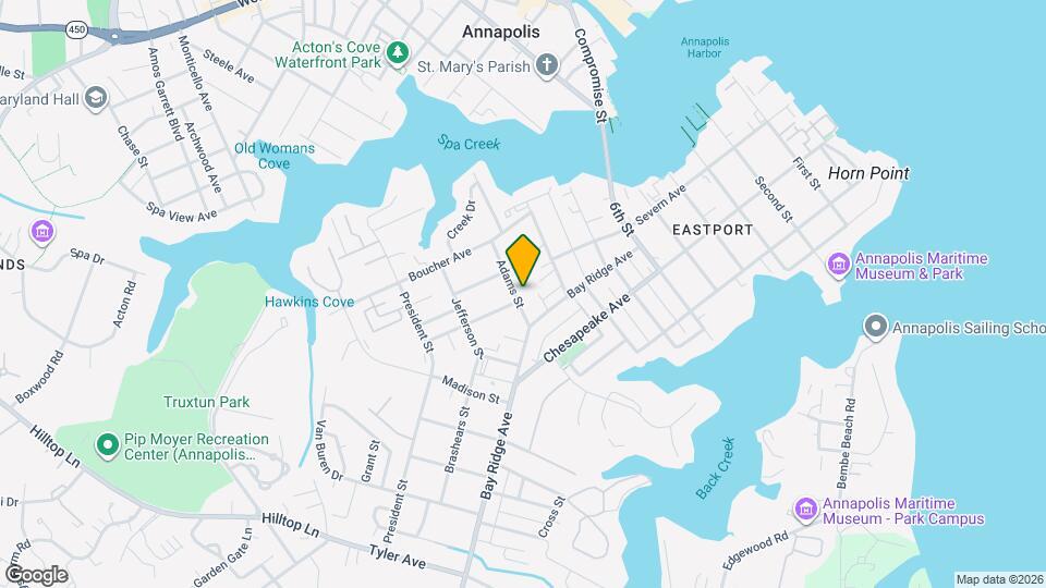 407 Adams St Map and Location Details