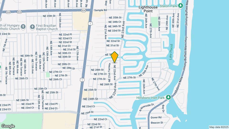 2831 NE 22nd Ave Mapa y Detalles de la Ubicación