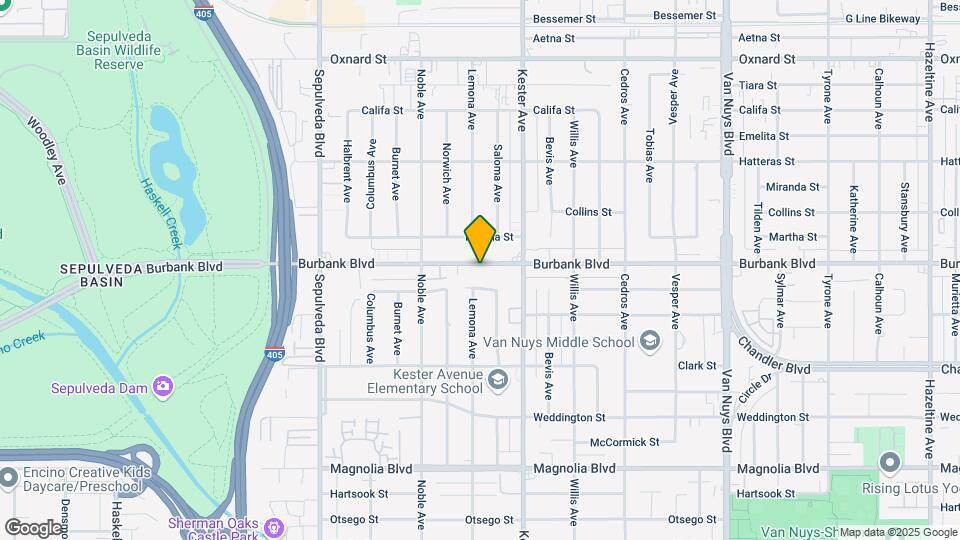 14950 Burbank Blvd Map and Location Details