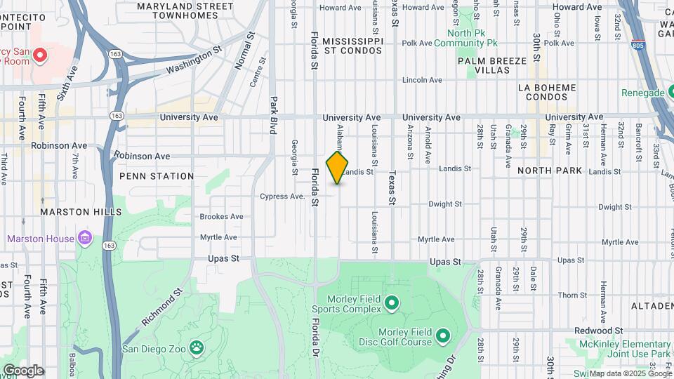 3666 Alabama St Map and Location Details