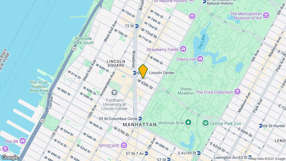 35 West 65th Street Map and Location Details