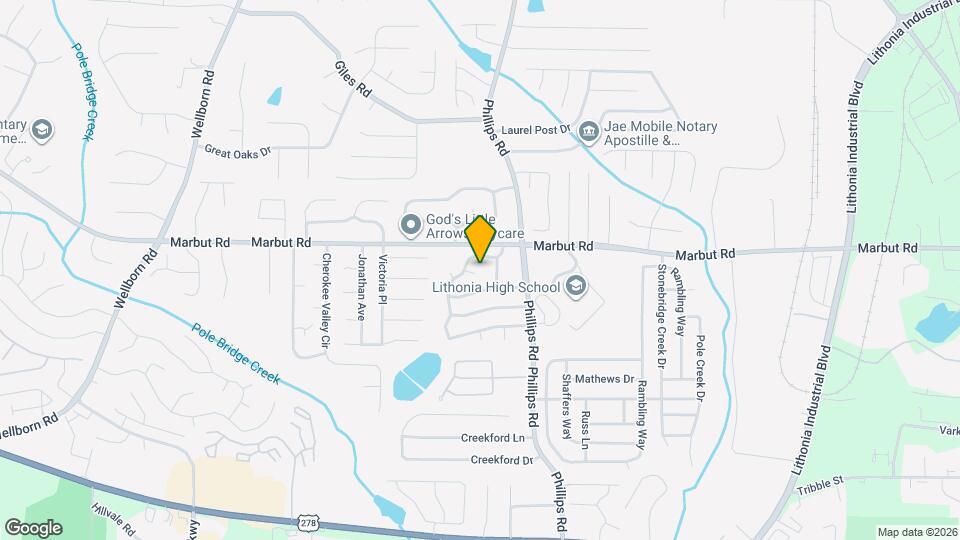 6258 Marbut Farms Terrace Map and Location Details