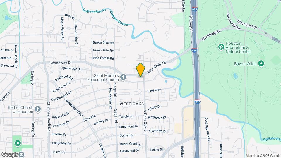 5001 Woodway Dr Map and Location Details