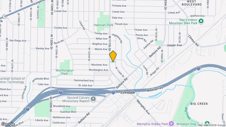 3790 W 116th St Map and Location Details