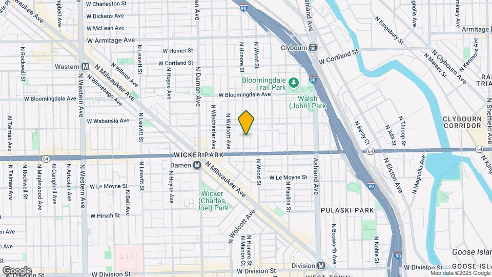 1633 N Honore St Map and Location Details