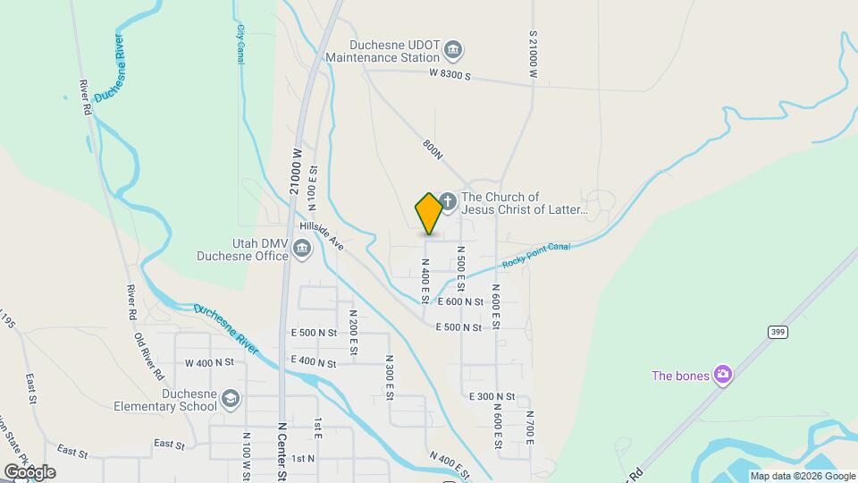 400 E 800 N Map and Location Details