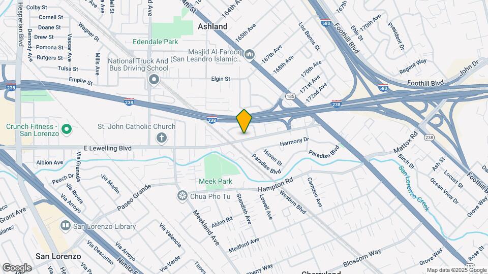 646 E Lewelling Blvd Map and Location Details