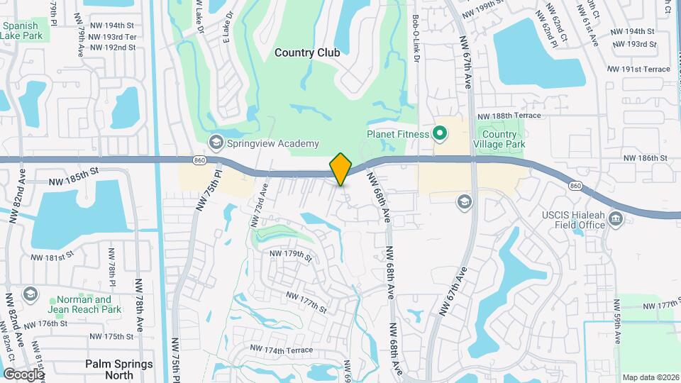 18350 NW 68th Ave-Unit -H Map and Location Details