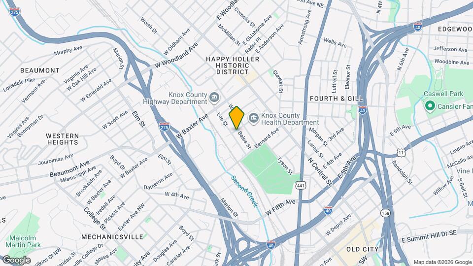 216 Dameron Ave Map and Location Details