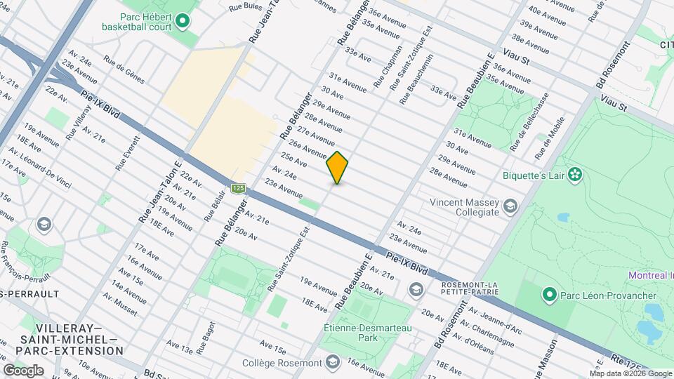 4262-4266 Saint-Zotique E Map and Location Details