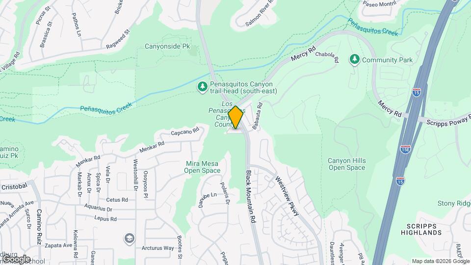 11930 Black Mountain Rd Map and Location Details