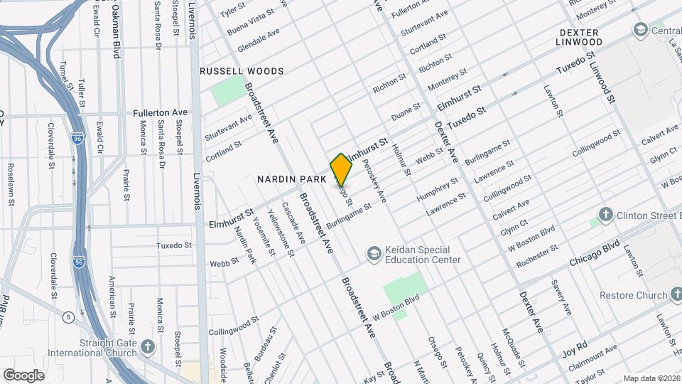 11721 Otsego St Map and Location Details