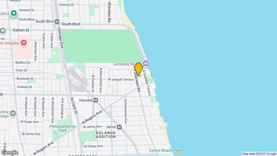 7703 N Sheridan Rd Map and Location Details