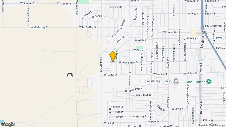 1501 Riley Dr Map and Location Details