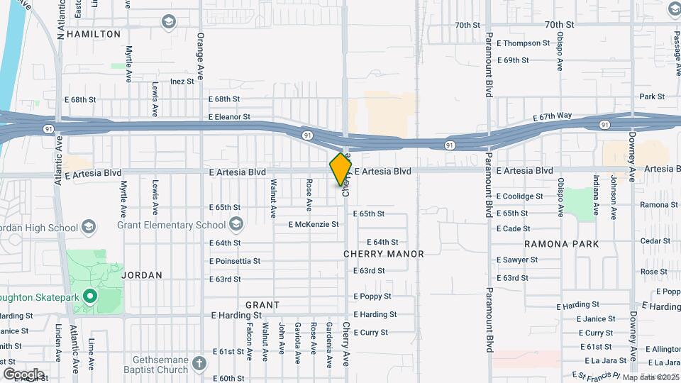 6539 Cherry Ave Mapa y Detalles de la Ubicación