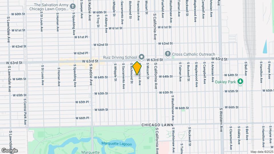 2909 W 64th St Mapa y Detalles de la Ubicación