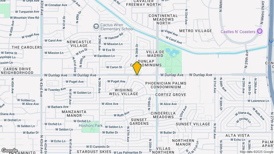 3617-3623 W Dunlap Ave Map and Location Details